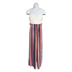 Womens Shop 17 Sleeveless Stunning Belted Pallazo Jumpsuit - Sz M